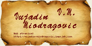 Vujadin Miodragović vizit kartica